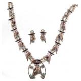 Pitkin and Wanda Natewa 3pc Zuni Necklace set