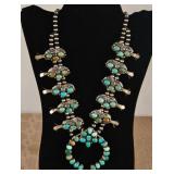 Harry B. Yazzie Squash Blossom necklace