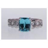 18kt gold 2 ct Natural Paraiba Tourmaline Ring