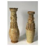 Pair Song Dynasty Qingbai Glazed Funerary Vases