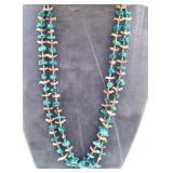 Native Bird Fetish Necklace Turquoise Stone
