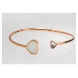 Chopard Happy Hearts 18k Gold Diamond Bangle