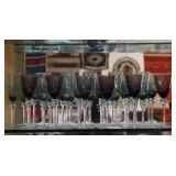 18 Glass Wine, Water & Champagne Goblets
