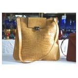 Fred Hayman Beverly Hills Croc-Embossed Handbag