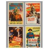 Four 1940s-50s One-Sheet Western Movie Posters