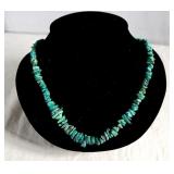 Navajo 21" Graduated Turquoise nugget necklace