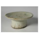 Early Korean Celadon Glaze Pedestal Plate
