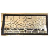 American Antique Beveled Glass Window 58" x 28"