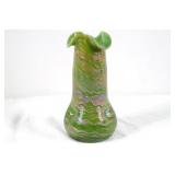 Sohne Jugendstil Iridescent Combed Glass Vase