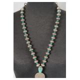 James A. McCabe  U.S. Coin Silver Navajo Necklace