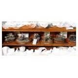 Six Pollard Cowboy & Indian Pewter Sculptures