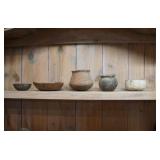 Five Casa Grande Archaic Earthenware vessels