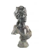 Art Nouveau After E Villanis Mille Bust