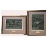 Two Frederick Remington Framed Lithographs