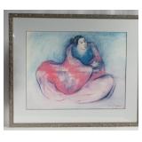 Signed R.C. Gorman 1980 stone lithograph