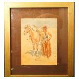 William V. Morris 12" x 9" Vaquero Watercolor