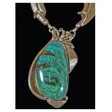 Navajo Burt Francisco Malachite & Sterling Silver