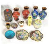 13 Chinese miniature Cloisonne