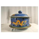 Chinese jingtailan cloisonne enamel dragon brazier