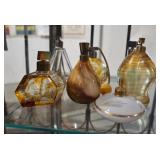 Coll. of seven vintage glass perfume atomizers