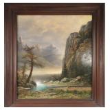 Edward Martin Taber  "Chalk Creek Canyon"  o/c