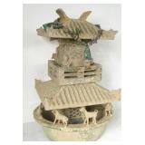 Han Dyn. Style large Ceramic Temple with Beads