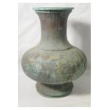 Large Chinese Archaistic Bronze Tomb Hu Vessel