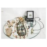 Nez Pierce Beaded necklace, Ear Flare Trade Beads