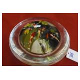 Large TG studio art glass koi pond paperweight