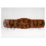 A Custom Made Western Horseshoe Rifle Rack