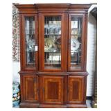 Chippendale style breakfront china cabinet