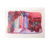HUNTER ABSTRACT EXPRESSIONIST WATERCOLOR PAINTING