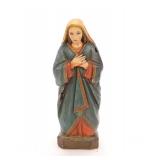19c OUR LADY OF SORROW CARVED WOOD SANTO SCULPTURE
