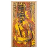 CROSS MID-CENTURY EXPRESSIONIST DOUBLE PORTRAIT