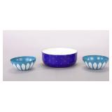 3 MIDCENTURY ENAMELWARE BOWLS KATHERINHOLM AMPLEUR