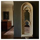 6 FT TALL GOTHIC REVIVAL CATHEDRAL WINDOW MIRROR