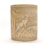 1920s ROBINSON RANSBOTTOM DEER STAG STONEWARE JAR