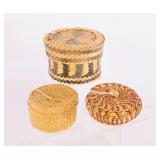 TRIO OF VINTAGE REGIONAL & NATIVE WOVEN BASKETS