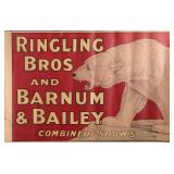 RINGLING BARNUM BAILEY CIRCUS POSTER 1921 REISSUE