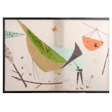 MANNER OF CHARLEY HARPER MCM MIXED MEDIA COLLAGE