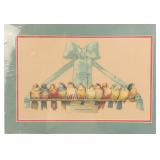 ANTIQUE P.F.GYLLING MERCHANT ADVERTISING DIE CUT