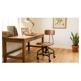 1940s TOLEDO INDUSTRIAL SWIVEL DRAFTING CHAIR