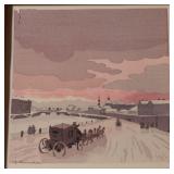 JACQUES TOUCHET 'VOIR AU CREPUSCULE' 1947 LITHO