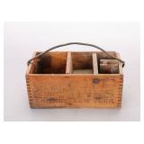 19c SANFORD'S INKS WOOD ADVERTISING DISPLAY TOTE