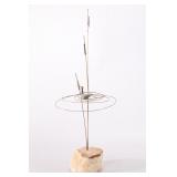 CURTIS JERE MID-CENTURY MOD COPPER BRASS SCULPTURE