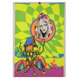 JEFF BURNS 1972 PSYCHEDELIC BLACKLIGHT POSTER