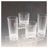 SET MCM DANSK DESIGNS CRYSTAL TUMBLERS ~FRANCE