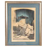 1874 CURRIER & IVES 'HOUSEHOLD TREASURES' LITHO