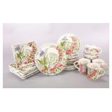 HEAVENLY GARDEN DAN SWANSON CERAMIC DINNERWARE SET
