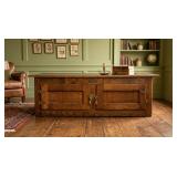 VTG WHITE CLAD OAK ICEBOX-STYLE COFFEE TABLE CHEST